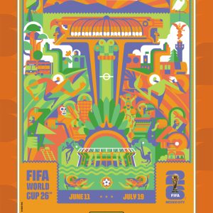 Mexico City - Panini Instant FIFA World Cup 2026™ Host City Poster Card - Orange /99