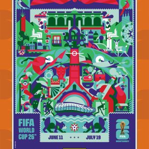 Monterrey - Panini Instant FIFA World Cup 2026™ Host City Poster Card - Orange /99