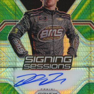 Brandon Brown - 2021 Prizm Racing Signing Sessions Hyper Prizm Green Yellow