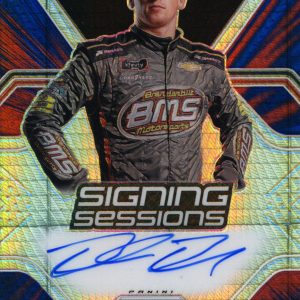 Brandon Brown - 2021 Prizm Racing Signing Sessions Hyper Prizm Red and Blue