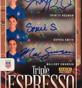 Trinity Rodman/Sophia Smith/Mallory Swanson - Panini Instant USWNT - Triple Espresso /10 Auto