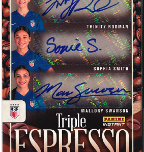 Trinity Rodman/Sophia Smith/Mallory Swanson - Panini Instant USWNT - Triple Espresso 1/1 Auto